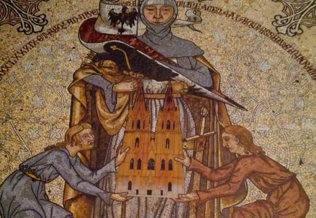 Mosaik i domkirken i Köln